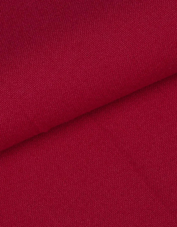 Pantalon de tailleur large rouge Femme