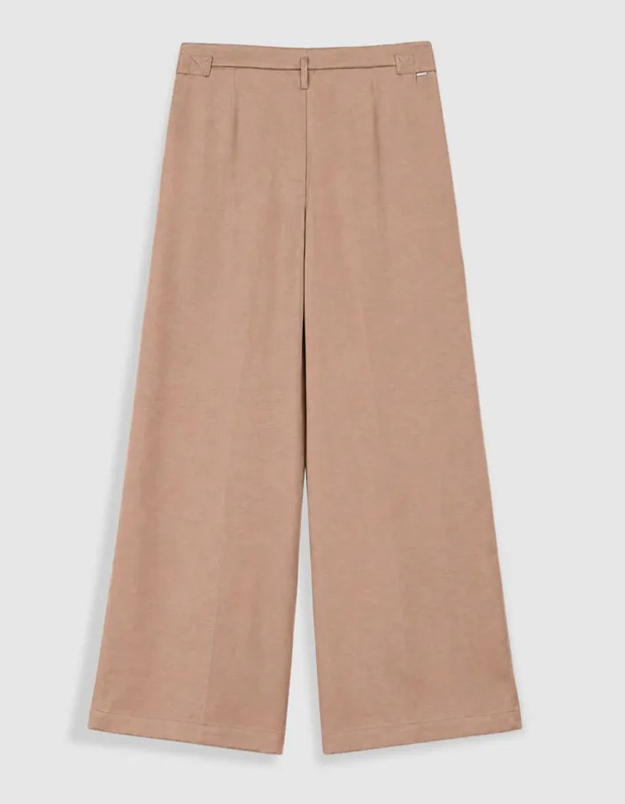 Pantalon de tailleur marron mix Lyocell® Femme