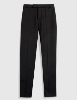 Pantalon de tailleur noir maille Milano Femme
