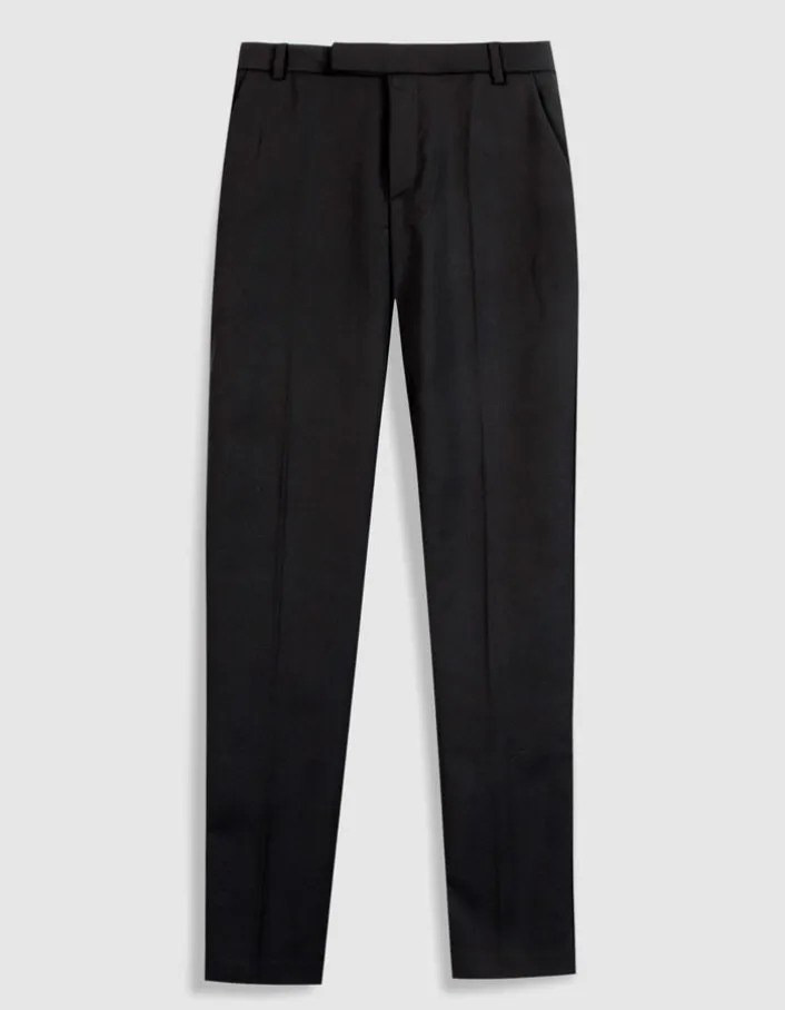 Pantalon de tailleur noir maille Milano Femme