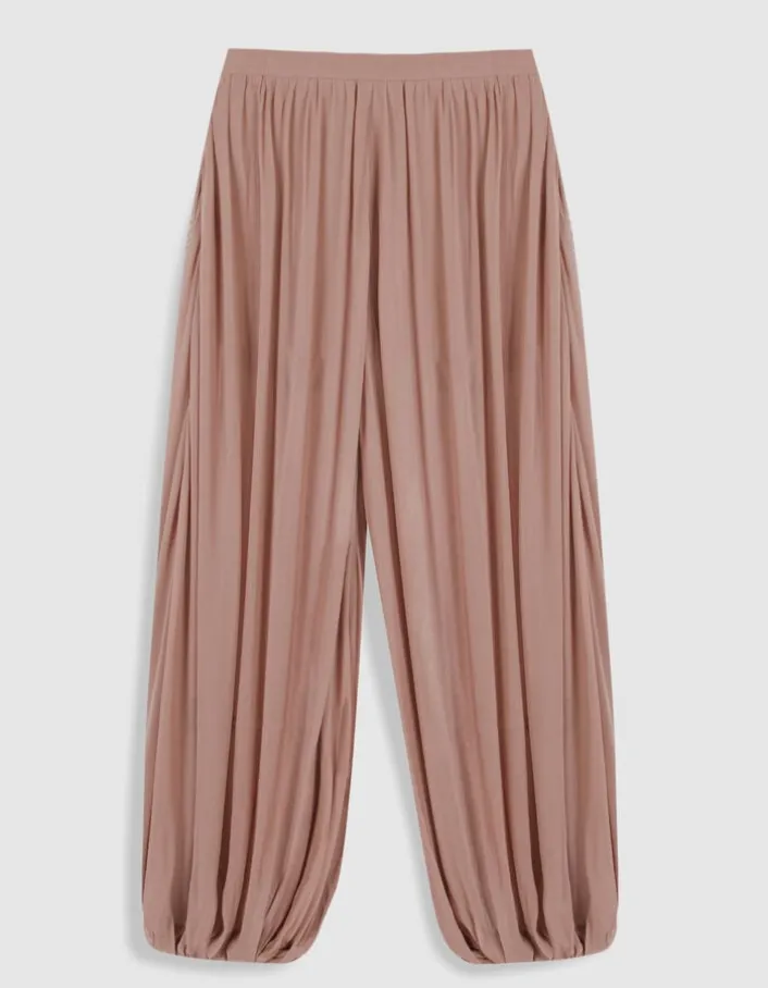 Pantalon fluide blush forme ballon Femme