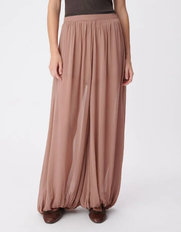 Pantalon fluide blush forme ballon Femme