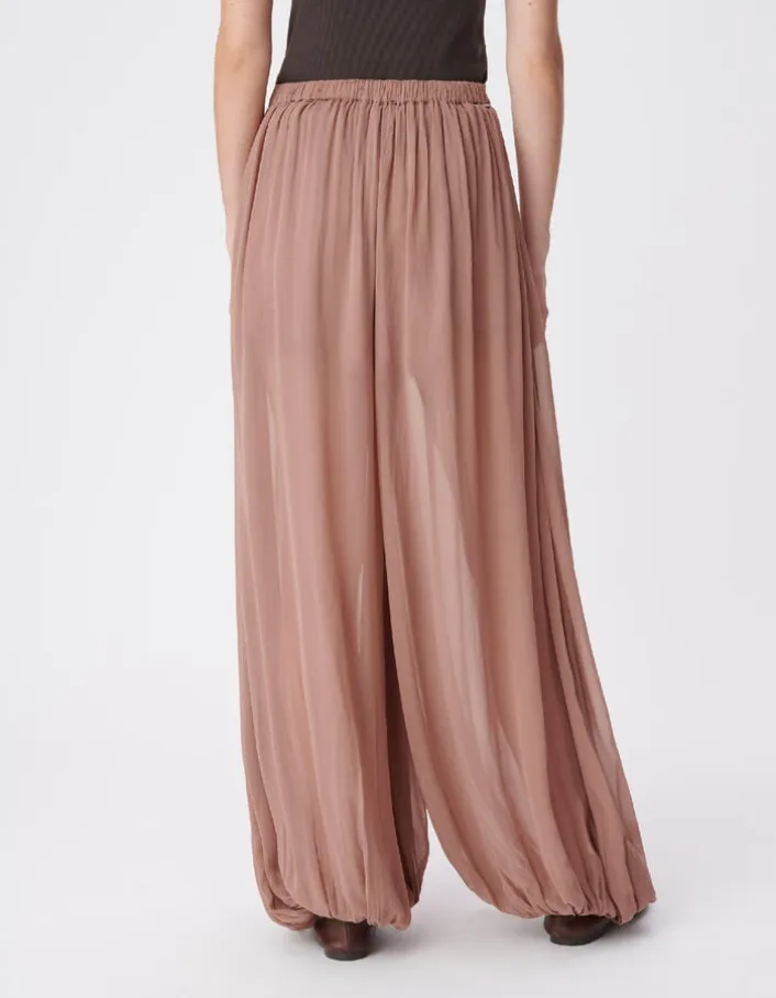 Pantalon fluide blush forme ballon Femme