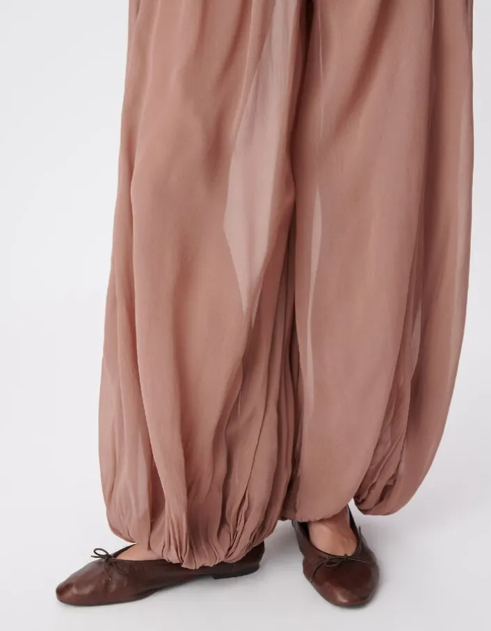 Pantalon fluide blush forme ballon Femme