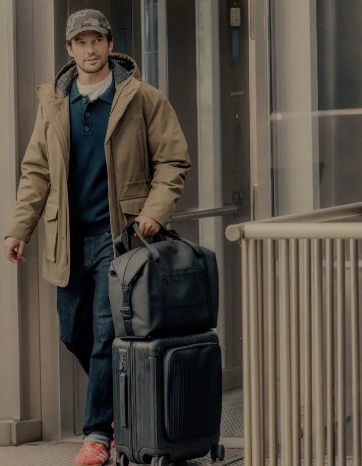 Parka à capuche kaki doublure carreaux Homme