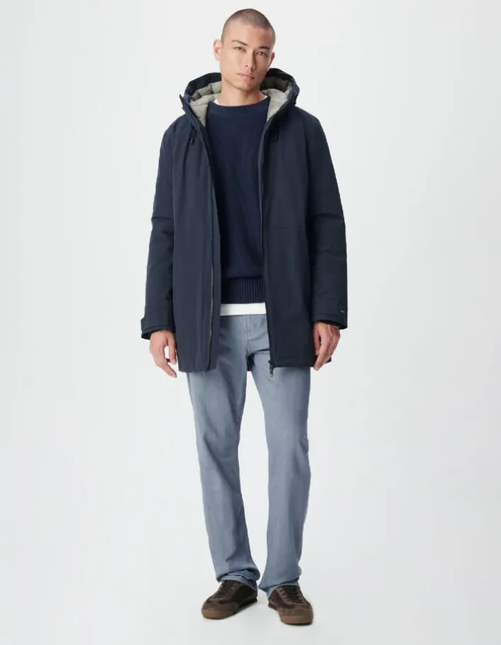 Parka à capuche marine WATERPROOF Homme