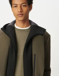 Parka kaki parementure noire amovible EASY CARE Homme