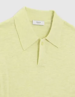 Polo anis tricot léger Homme