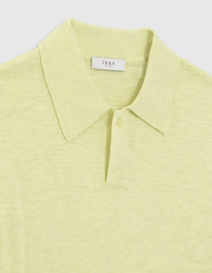 Polo anis tricot léger Homme