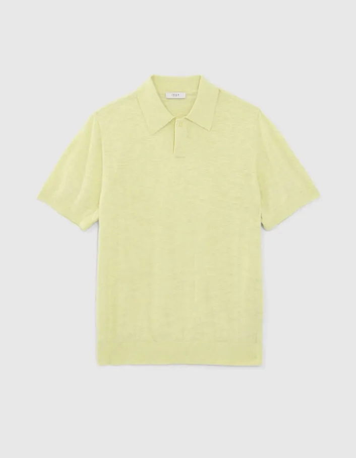 Polo anis tricot léger Homme