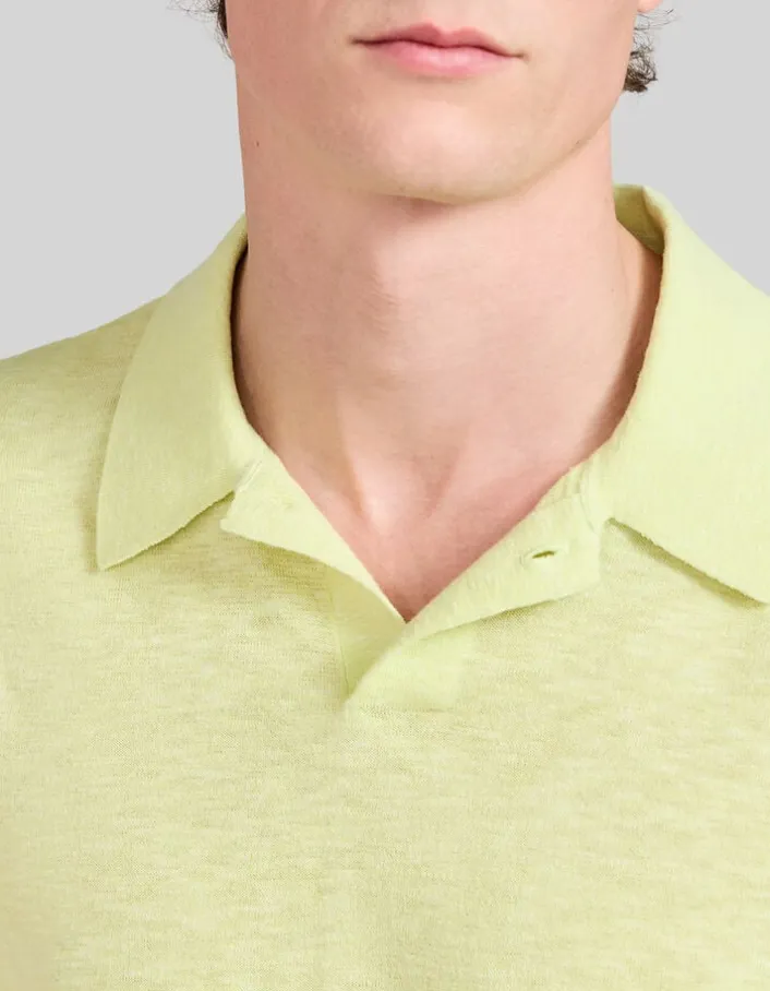 Polo anis tricot léger Homme
