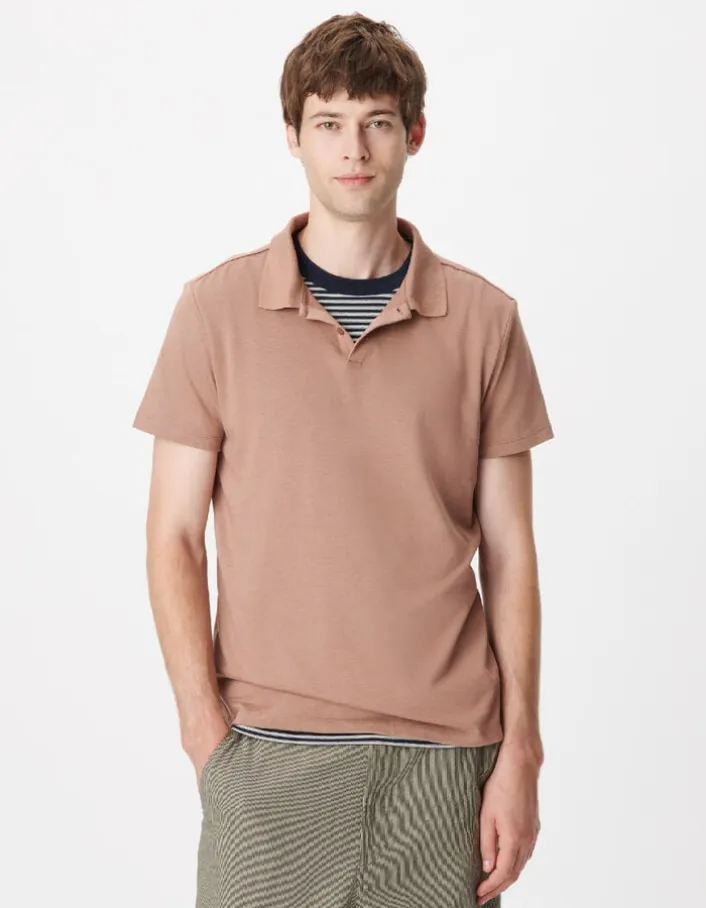 Polo manches courtes coton modal Homme