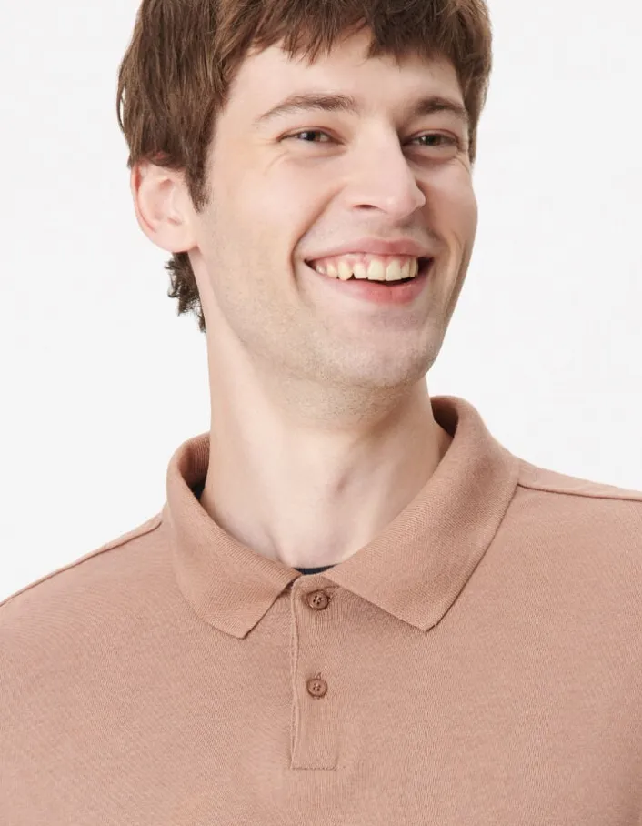 Polo manches courtes coton modal Homme
