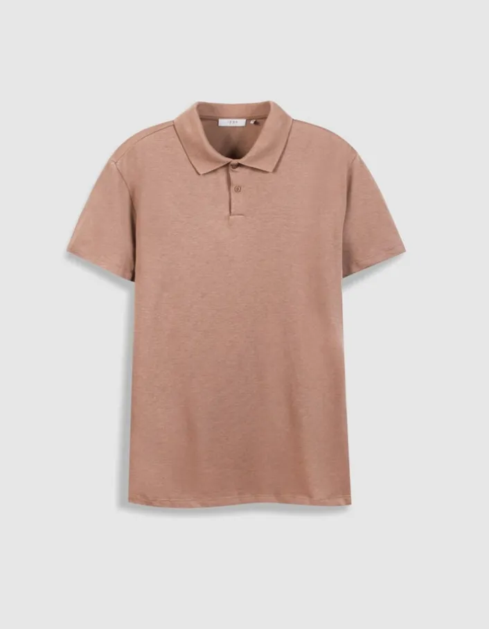 Polo manches courtes coton modal Homme