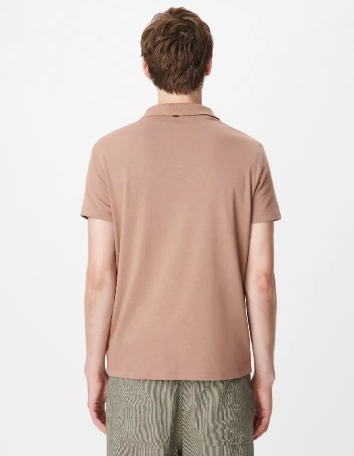 Polo manches courtes coton modal Homme