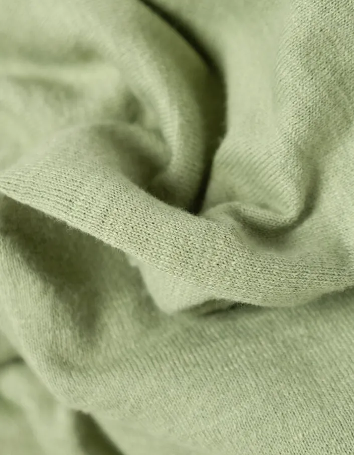 Polo manches courtes vert maille flammée Homme