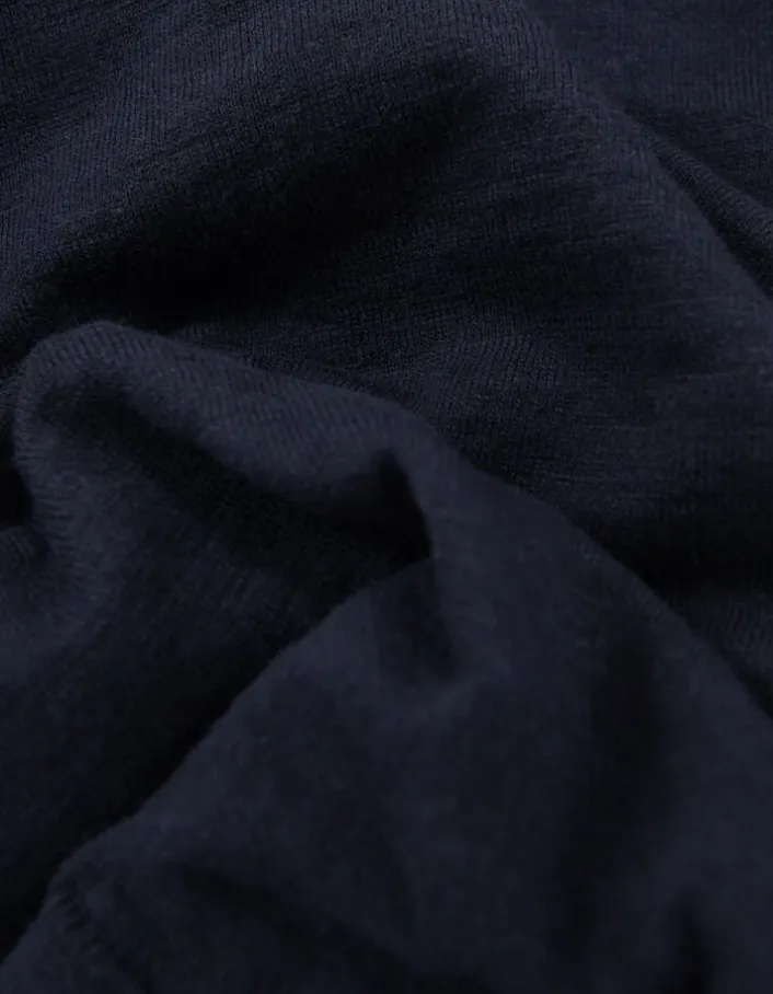 Polo marine tricot léger Homme