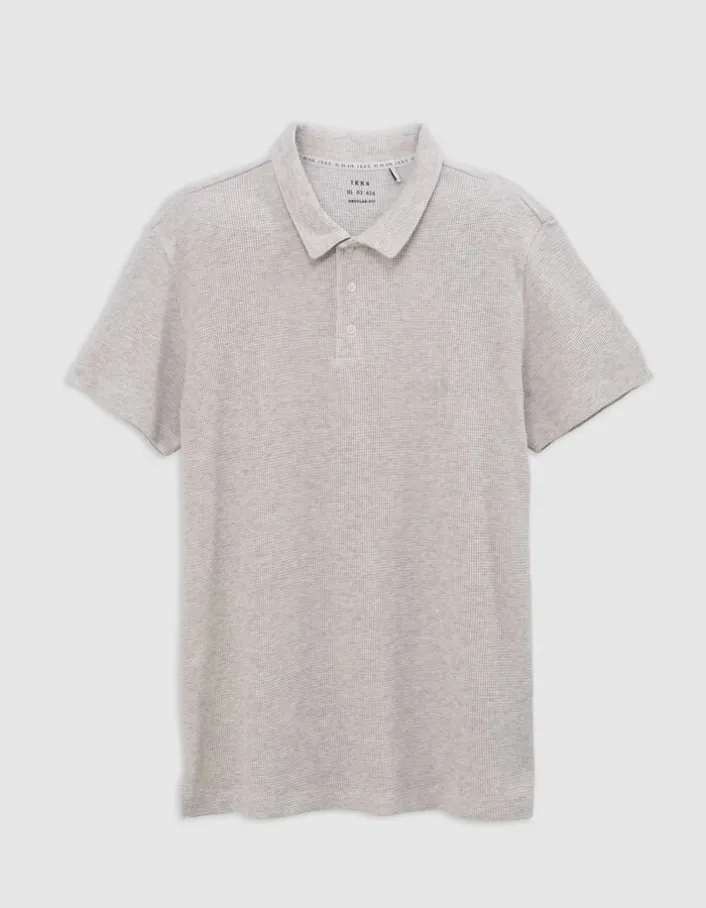 Polo REGULAR nuage coton bio maille nid d'abeille Homme