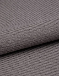 Pull gris tricot col polo sans manches Femme