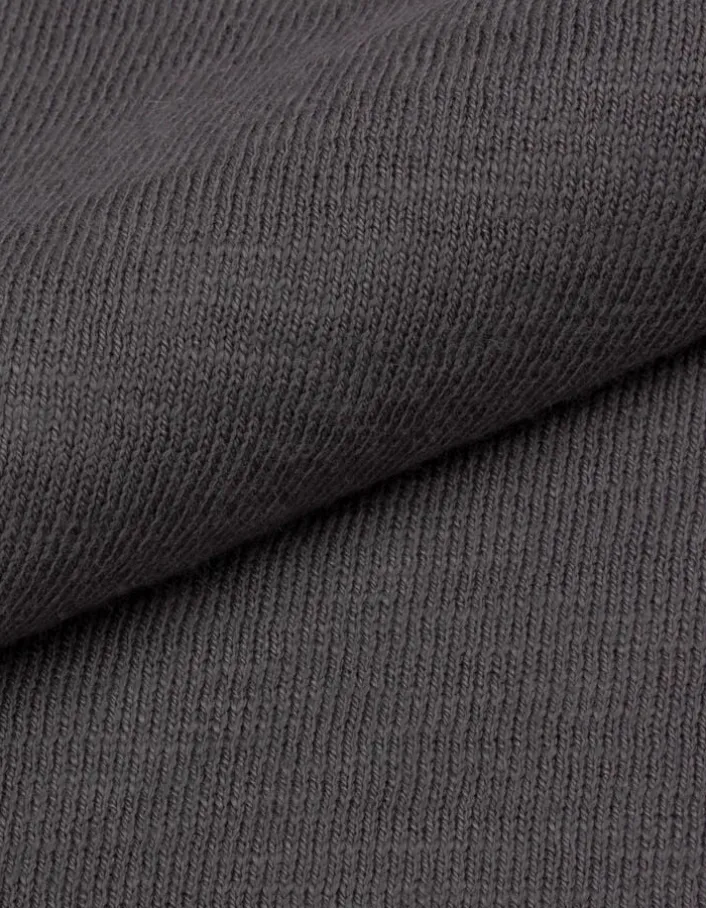 Pull gris tricot flammé Homme