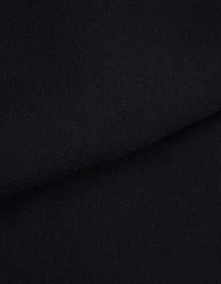 Robe courte noire plissée avec ceinture à œillets Femme