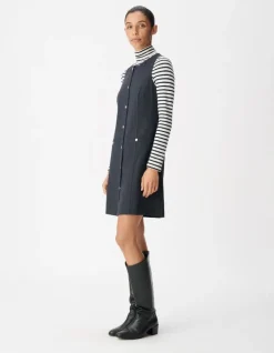 Robe de tailleur marine motif rayures tennis Femme