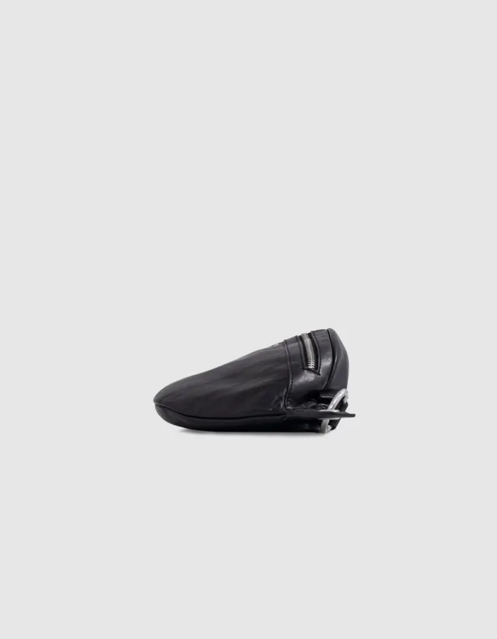 Sac banane 1440 noir cuir Femme