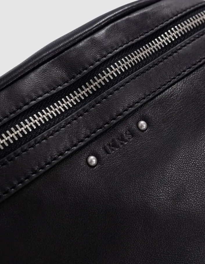 Sac banane 1440 noir cuir Femme