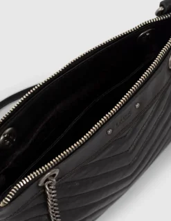 Sac 1440 Reporter cuir matelassé double pochette Femme