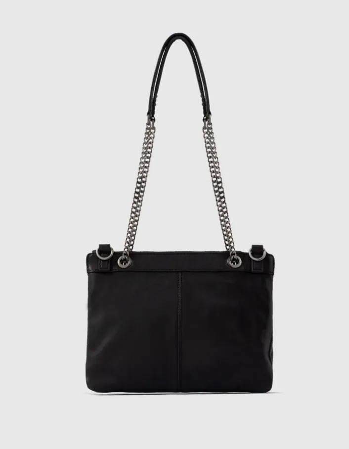 Sac 1440 Reporter cuir matelassé double pochette Femme