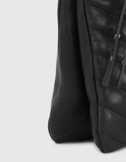 Sac 1440 Reporter cuir matelassé double pochette Femme