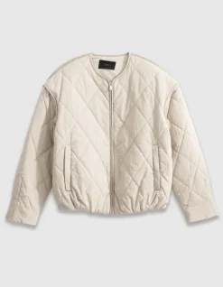 Sous-doudoune beige oversize Femme