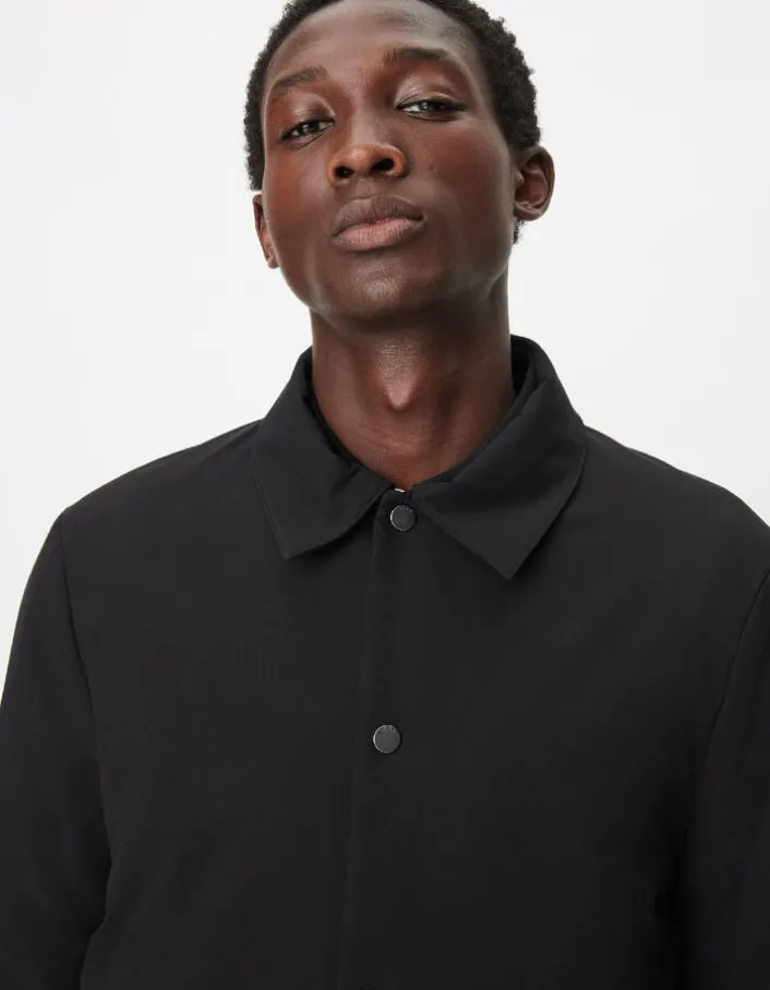 Sous-doudoune noire col chemise WATERPROOF Homme