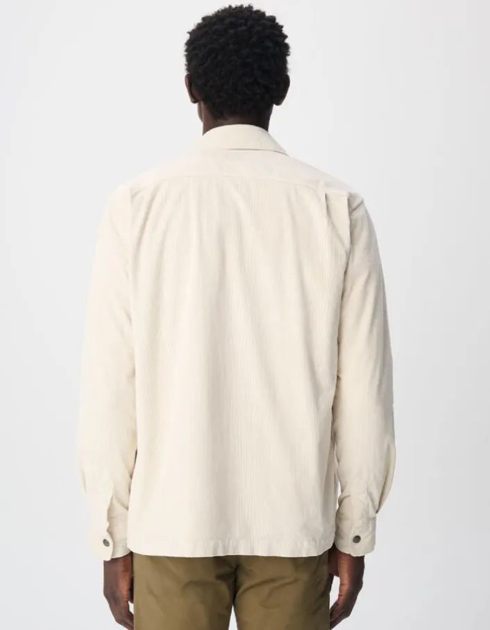 Surchemise easy écrue velours côtelé Homme