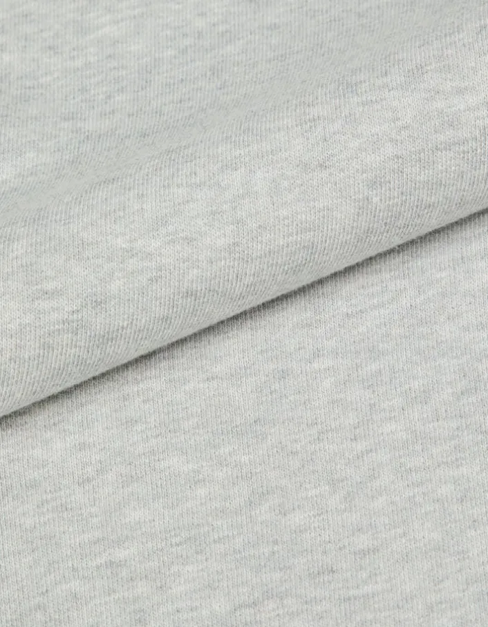 Sweat gris broderies message Femme
