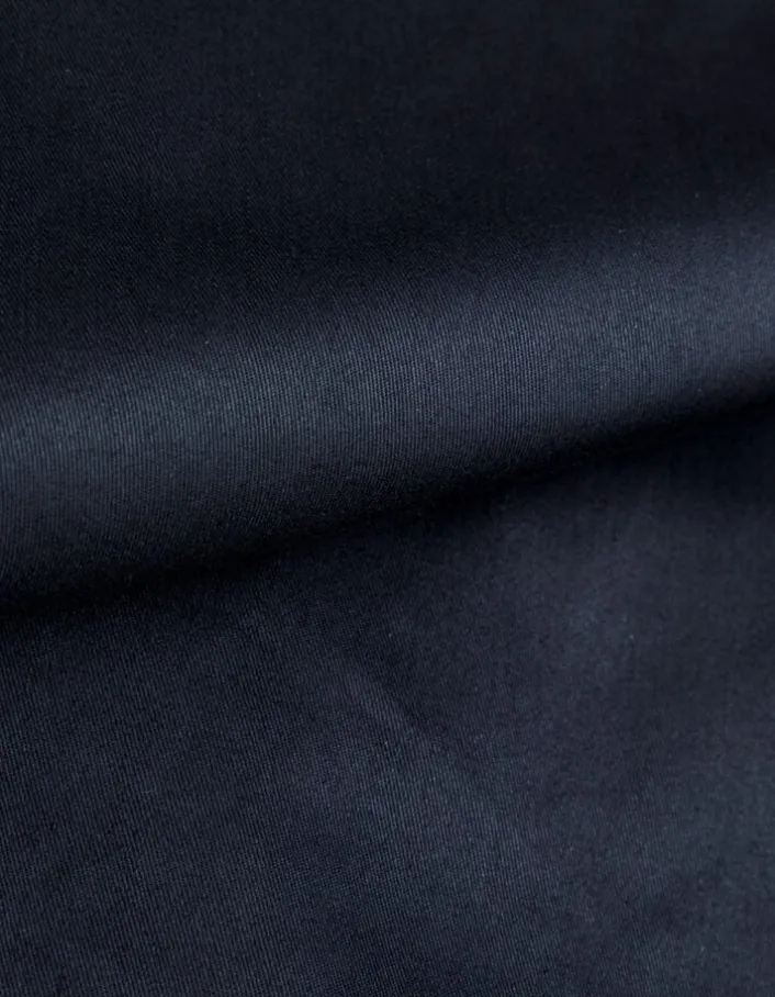 Trench long marine boutonnage croisé Léa Femme