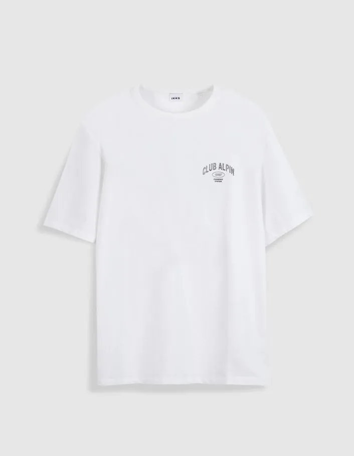 T-shirt blanc visuel montagne ABSOLUTE DRY Homme