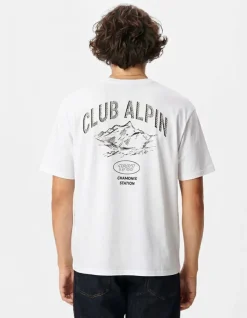 T-shirt blanc visuel montagne ABSOLUTE DRY Homme