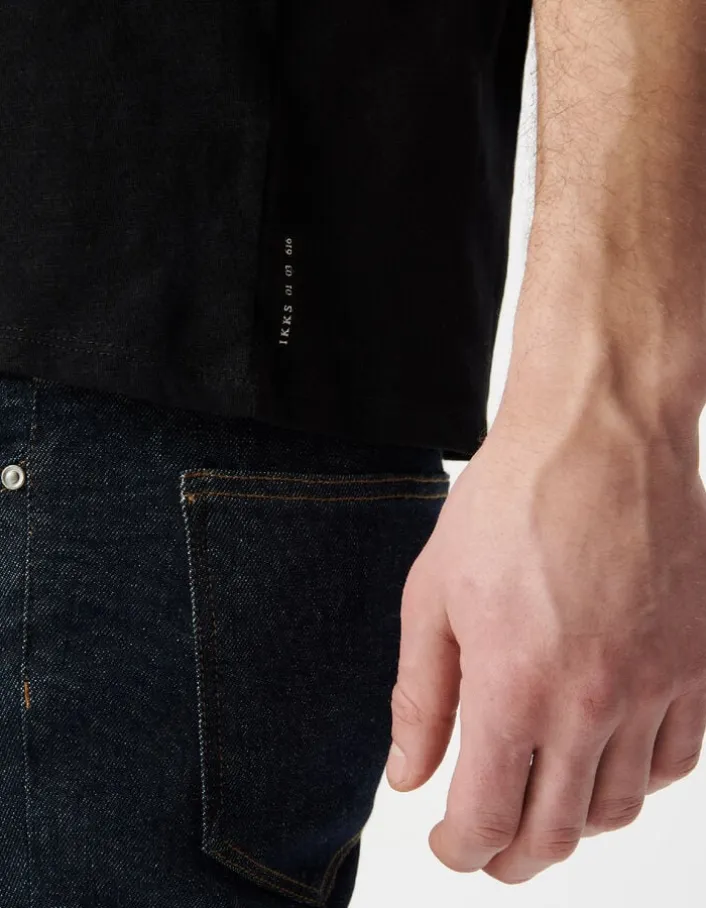T-shirt L'Essentiel noir col V Homme