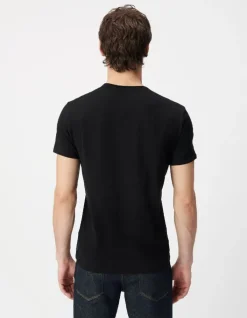 T-shirt L'Essentiel noir col V Homme