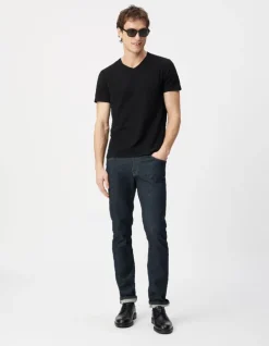 T-shirt L'Essentiel noir col V Homme