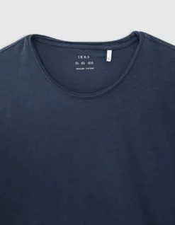 T-shirt L'Essentiel petrol coton bio col rond Homme