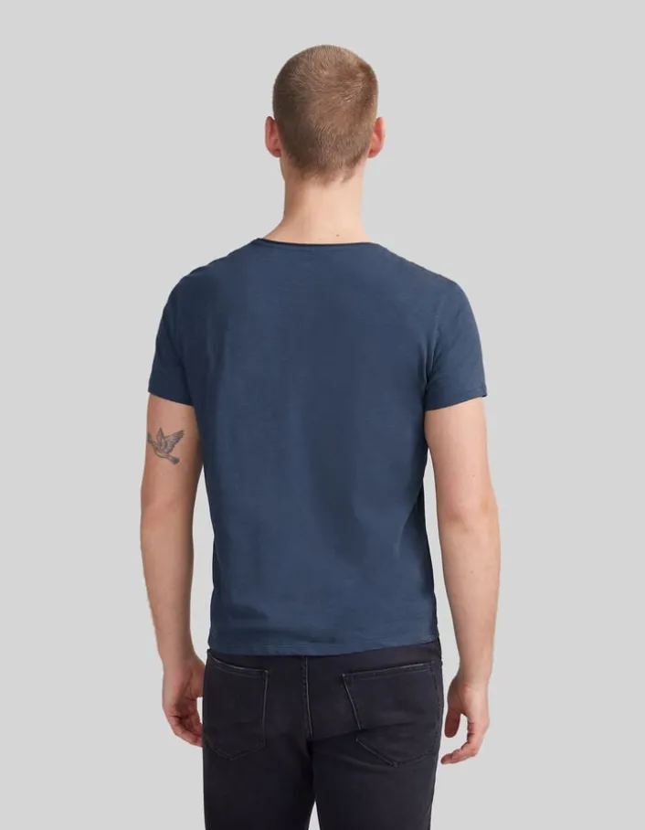 T-shirt L'Essentiel petrol coton bio col rond Homme