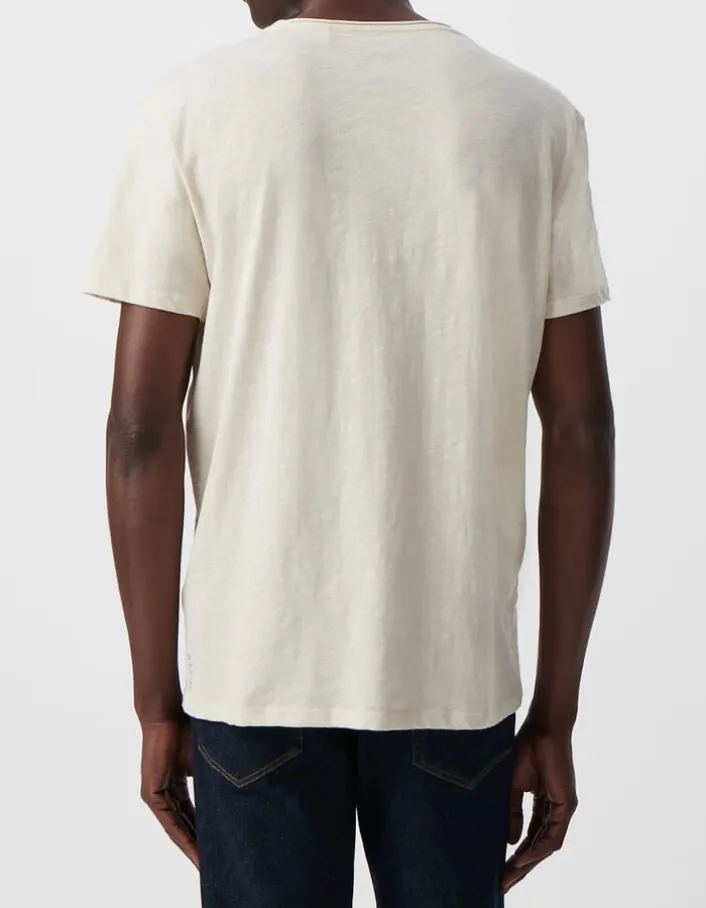 T-shirt L'Essentiel stuck coton bio col rond Homme