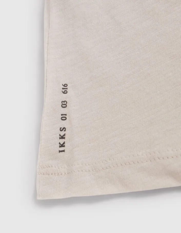 T-shirt L'Essentiel stuck coton bio col rond Homme