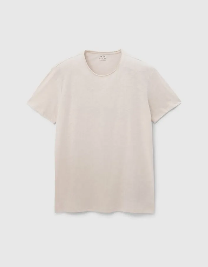 T-shirt L'Essentiel stuck coton bio col rond Homme