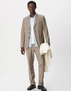 Veste de costume beige chiné TRAVEL SUIT Homme