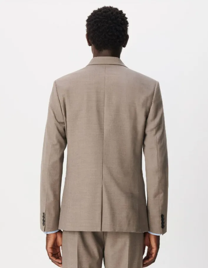 Veste de costume beige chiné TRAVEL SUIT Homme