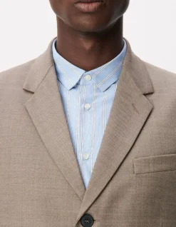 Veste de costume beige chiné TRAVEL SUIT Homme