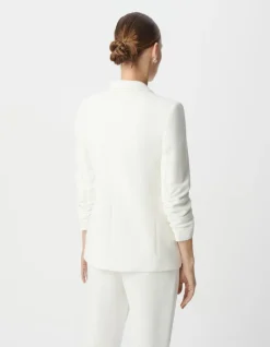 Veste de costume blanc cassé recyclé Femme